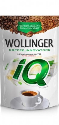 кофе WOLLINGER IQ с добавлением молотого 190 гр. пакет