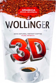 кофе WOLLINGER 3D сублимированный, 190 гр. пакет