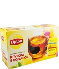 Подарочный набор чай LIPTON 100 пак. + кружка